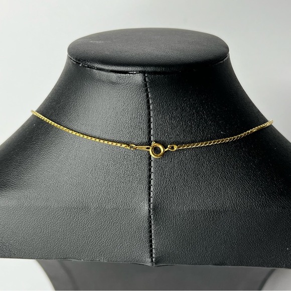 Vintage Blue Wedgwood Gold Heart Necklace 18" - Picture 4 of 5